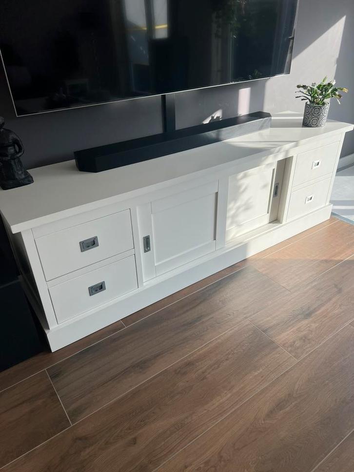 Tv meubel wit 198 breed, Huis en Inrichting, Complete inboedels, Ophalen
