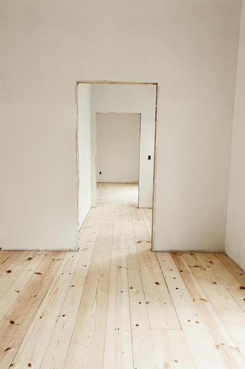 Prachtige grenen houten vloeren extra dik massief, Huis en Inrichting, Stoffering | Vloerbedekking, Nieuw, 75 m² of meer, Ophalen of Verzenden