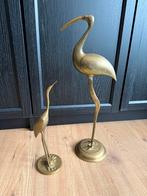Set van 2 messing reigers - 45 en 30 cm, Ophalen of Verzenden