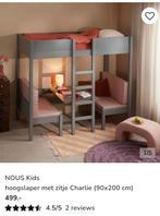 Nous hoogslaper met zitje, Kinderen en Baby's, Kinderkamer | Stapelbedden en Hoogslapers, Ophalen, Zo goed als nieuw, Hoogslaper