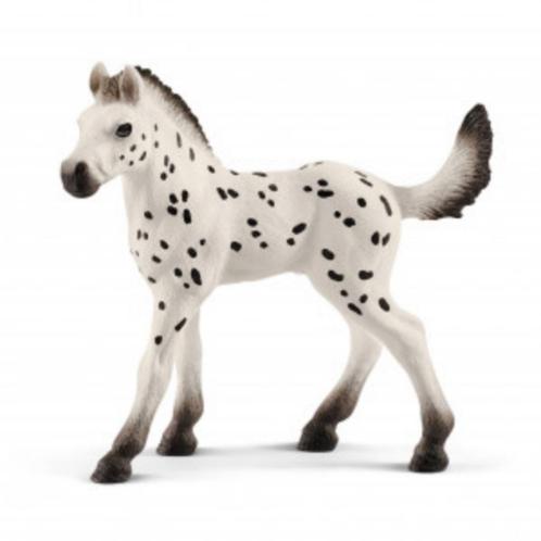 Schleich 13890 Knabstrupper veulen, dierfiguur, Verzamelen, Dierenverzamelingen, Zo goed als nieuw, Beeldje of Figuurtje, Paard