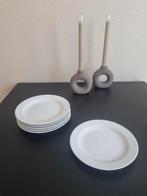 6x Arzberg White ontbijtborden (Duitsland), Ophalen, Zo goed als nieuw, Bord(en), Effen