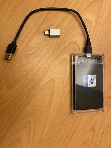 Externe Harde Schijf 128GB transparante behuizing 2.5" SSD beschikbaar voor biedingen