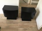 2 aparte zwarte Nachtkastjes, Ophalen, Gebruikt, 45 tot 65 cm, Minder dan 55 cm