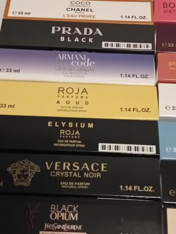 Parfum 33ml - Versace, Prada, etc. - €7,50 p/st beschikbaar voor biedingen