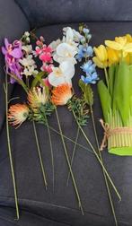 Partij kunstbloemen orchideeën/ tulpen etc, Huis en Inrichting, Woonaccessoires | Kunstplanten en Kunstbloemen, Ophalen of Verzenden