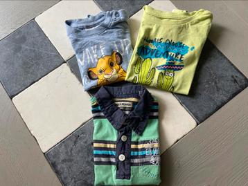 3 Leuke shirtjes mt 86 voor 2,50 !!! beschikbaar voor biedingen
