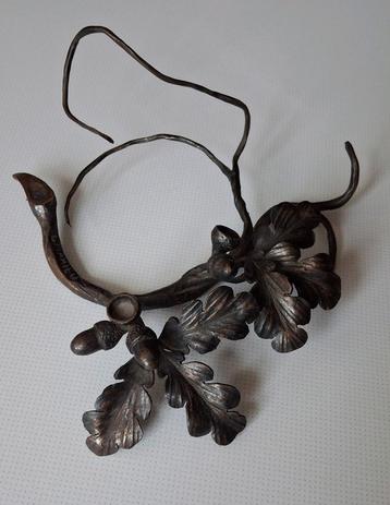 Metalen Eikenblad en Eikels Decoratie handgemaakt  beschikbaar voor biedingen