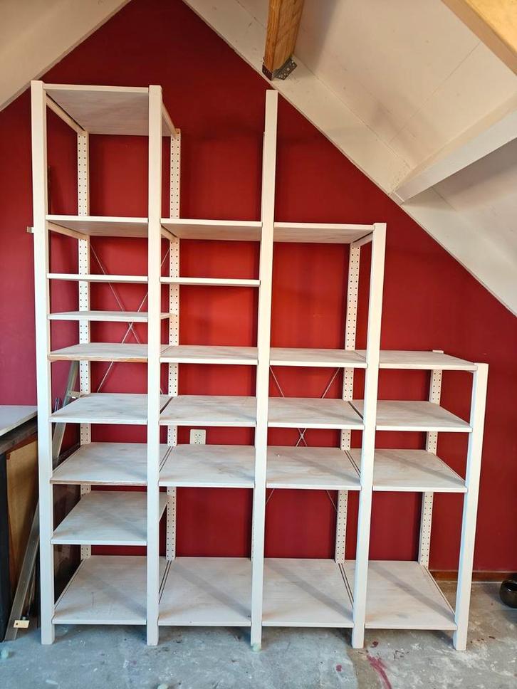 Ikea IVAR stellingkast wit - 4x50cm, 226cm hoog, Huis en Inrichting, Kasten | Stellingkasten, Gebruikt, Ophalen
