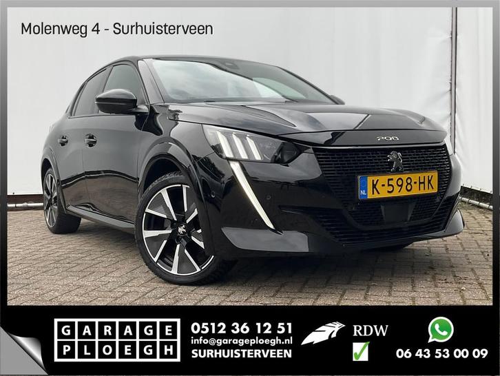 Peugeot e-208 EV GT Pack 50 kWh H.Leer Stoelverw Carplay Nav, Auto's, Peugeot, Bedrijf, Te koop, ABS, Achteruitrijcamera, Adaptive Cruise Control