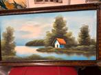 Landschap schilderij, Antiek en Kunst, Kunst | Schilderijen | Klassiek, Ophalen of Verzenden