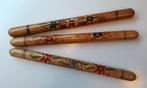 3 Breikokers Hout Vintage Bloem Decoratie 51 cm, Ophalen of Verzenden, Gebruikt, Breien, Overige typen
