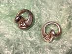 Bewerkte gekeurd 925 zilver design oorknoppen, Verzenden, Zilver, Oorbellen