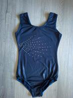 Turnpakje maat 134 140 146, Sport en Fitness, Turnen, Blauw, Zo goed als nieuw, Turnpak(je), Kindermaat 122 t/m 140