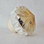 Glazen plafondlamp uit de jaren 60 in Art Deco stijl, Huis en Inrichting, Lampen | Plafondlampen, Zie omschrijving, Gebruikt, Verzenden