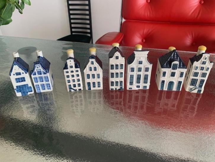 8 KLM huisjes, Verzamelen, KLM Huisjes, Zo goed als nieuw, Gevuld, Ophalen of Verzenden