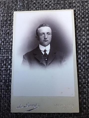 CDV, Jongeman, de Jong, Leeuwarden, Carte de Visite 5 beschikbaar voor biedingen