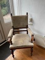 Antieke troon met leeuwenkop, Ophalen, Gebruikt, Bruin, Eén