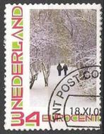 Wandelend door het besneeuwde bos O. ADV. no.32 R., Verzenden, Na 1940, Gestempeld