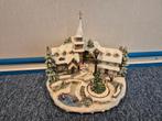 Verlicht Kersthuisje Kerstdorp met Kerk - Heitronic, Diversen, Ophalen of Verzenden, Gebruikt