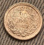 10 cent 1917, Postzegels en Munten, Munten | Nederland, Zilver, Koningin Wilhelmina, 10 cent, Ophalen of Verzenden