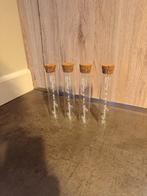 Riviera maison Glazen flesjes kurk - 'Message in a bottle', Ophalen, Gebruikt, Schaal, Rond