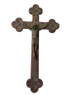 Antiek kruisbeeld jezus christus kruis, Antiek en Kunst, Ophalen of Verzenden