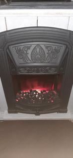 Inbouw electrische inbouw haard van gietijzer, Huis en Inrichting, Haarden, Ophalen, Gebruikt, Inbouwhaard, Elektrische haard