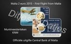 2 euro Malta 2015 First Flight of Malta BU muntmeesterteken, Ophalen of Verzenden, Malta, 2 euro