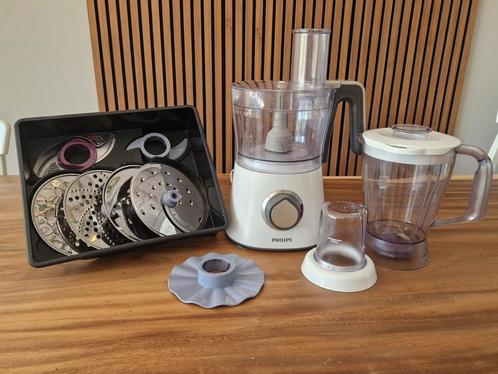 Philips keukenmachine HR7762 compleet, Witgoed en Apparatuur, Keukenmixers, Zo goed als nieuw, 2 tot 3 liter, 3 snelheden of meer