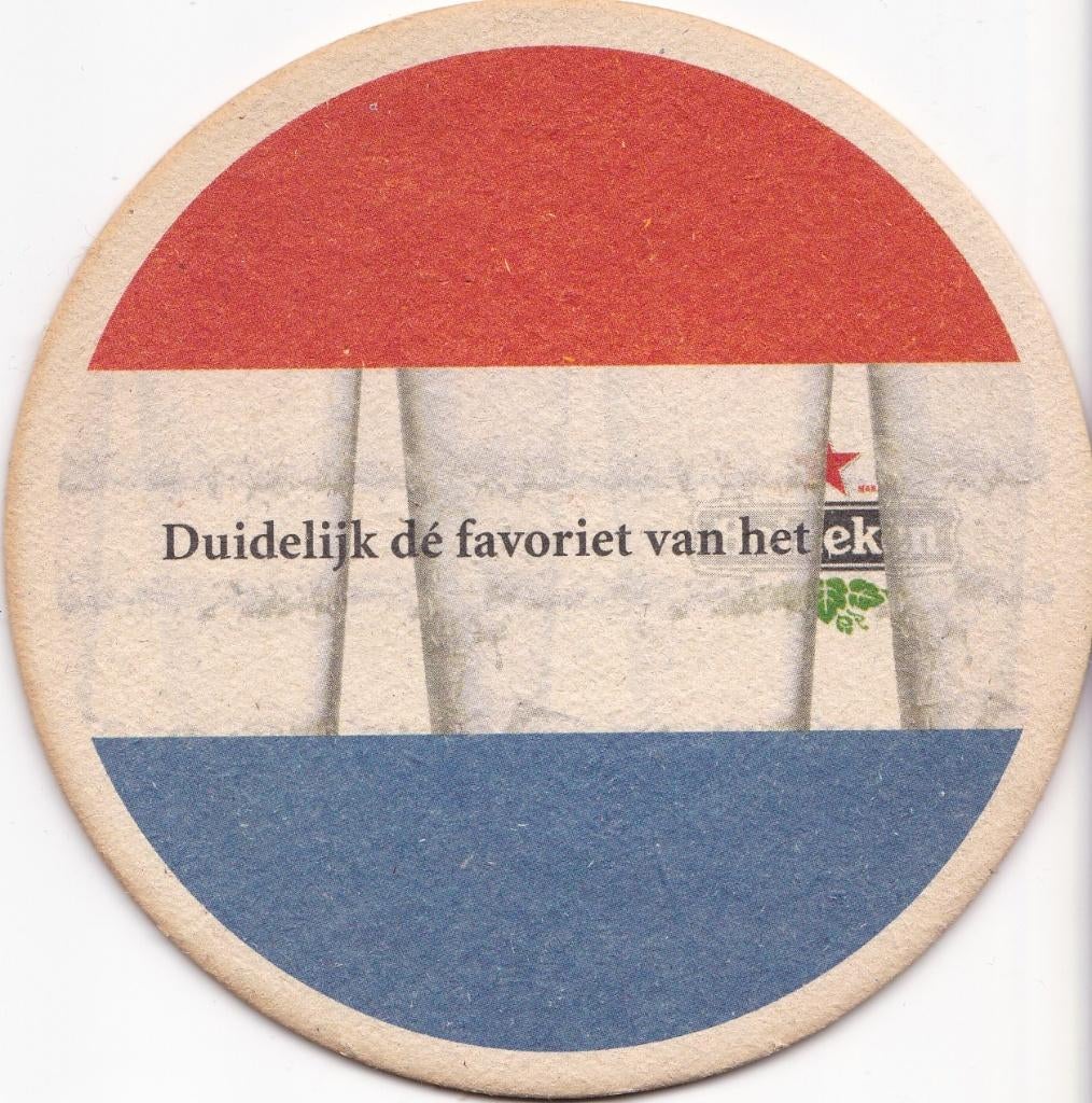 Heineken – Duidelijk dé favoriet van het ek, Verzamelen, Ophalen of Verzenden, Nieuw, Viltje(s), Heineken