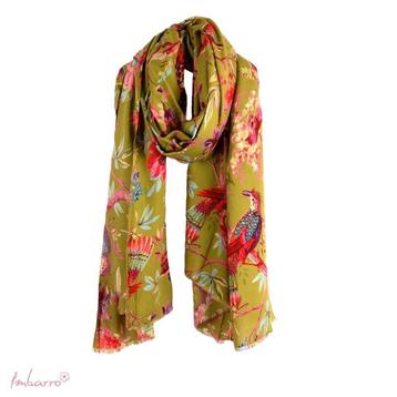 Mos groene sjaal shawl pareo paradise 100 x 200 leuk cadeau beschikbaar voor biedingen