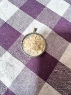 Zilveren edelweiss hanger met ketting, Ophalen of Verzenden