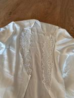 Witte zijdezachte bruids kimono, Ophalen of Verzenden, Wit, Badjas