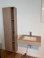 Wastafel (70x55cm) & Badkamerkast (50x180cm), Ophalen, Gebruikt, 50 tot 100 cm, 25 tot 50 cm