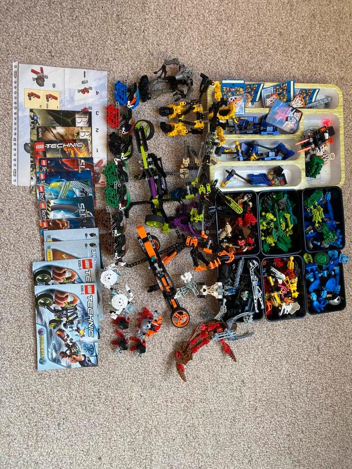 LEGO Bionicle / Slizer / Technic verzameling – deels, Kinderen en Baby's, Speelgoed | Bouwstenen, Zo goed als nieuw, Ophalen