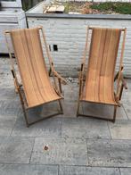 Vintage klapstoelen , strandstoel, Antiek en Kunst, Ophalen