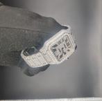 Cartier Santos RVS Lab Diamanten - Compleet!, Sieraden, Tassen en Uiterlijk, Staal, Staal, Polshorloge, Ophalen of Verzenden