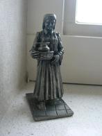 Beeldje Tin verpleegster 94% Sn hoog 9 cm beroepen tinnen, Ophalen of Verzenden