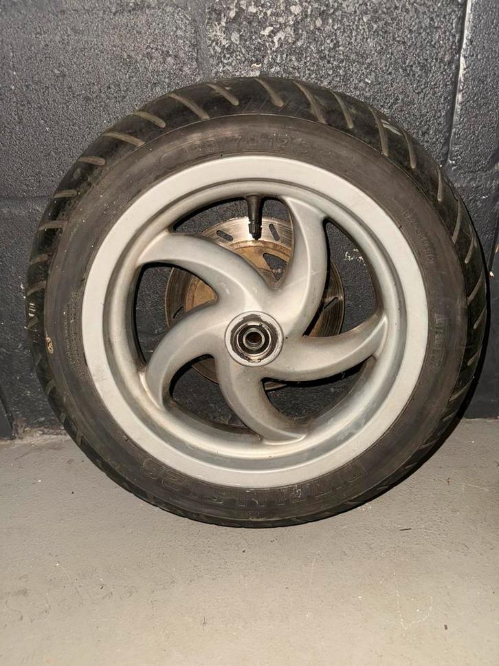 Runner/Skipper/Fly velg + nette band single disk, Fietsen en Brommers, Brommeronderdelen | Scooters, Zo goed als nieuw, Piaggio