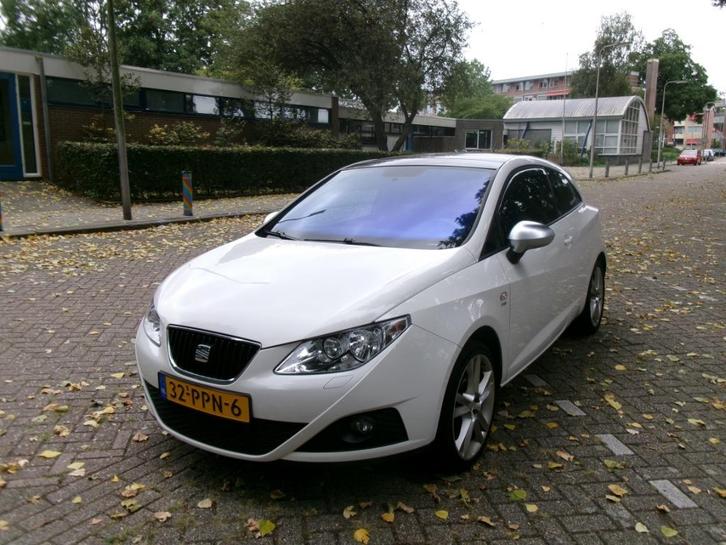 SEAT IBIZA SC 1.2 TSI SPORT 3DRS CRUISE-AIRCO-LEDER-AUTOM., Auto's, Seat, Particulier, Ibiza, ABS, Achteruitrijcamera, Adaptive Cruise Control