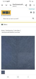 Tuinpad/ 3x MBI Geoceramica Lava Slate 80x80 tegels, Ophalen, Keramiek, Nieuw, Minder dan 5 m²