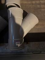 Martens dikwandige pvc t-Stuk 125 / 110 met manchet, Doe-het-zelf en Verbouw, Buizen en Afvoer, Ophalen, Bochten, Pvc, Zo goed als nieuw
