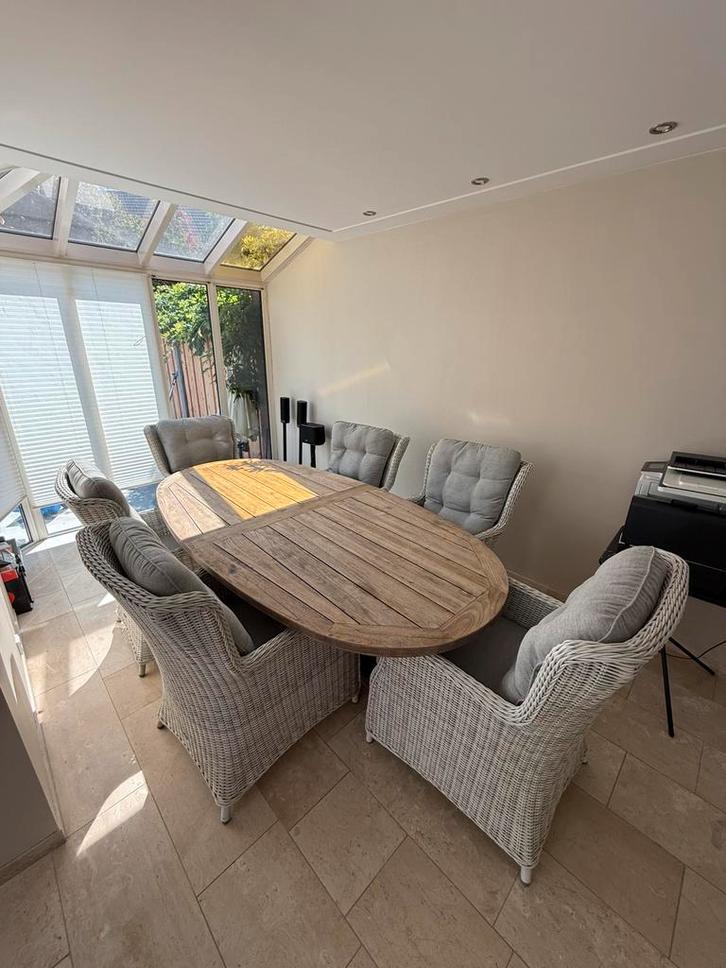 Intenso fourniture zgn, Tuin en Terras, Tuinsets en Loungesets, Zo goed als nieuw, Tuinset, Rotan, 6 zitplaatsen, Eettafel, Ophalen