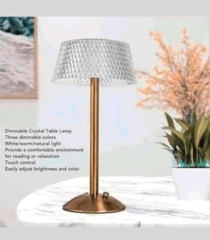 Nieuwe Tafellamp - Dimbaar & Touch Control, Huis en Inrichting, Lampen | Tafellampen, Nieuw, Minder dan 50 cm, Kunststof, Metaal