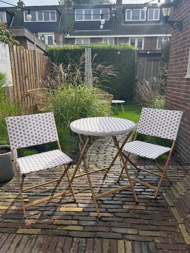 Bistroset Bellano, wicker, nieuw in verpakking, Tuin en Terras, Tuinsets en Loungesets, Nieuw, Tuinset, Wicker, 2 zitplaatsen