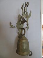 Oude messing kloosterbel, Ophalen of Verzenden, Brons