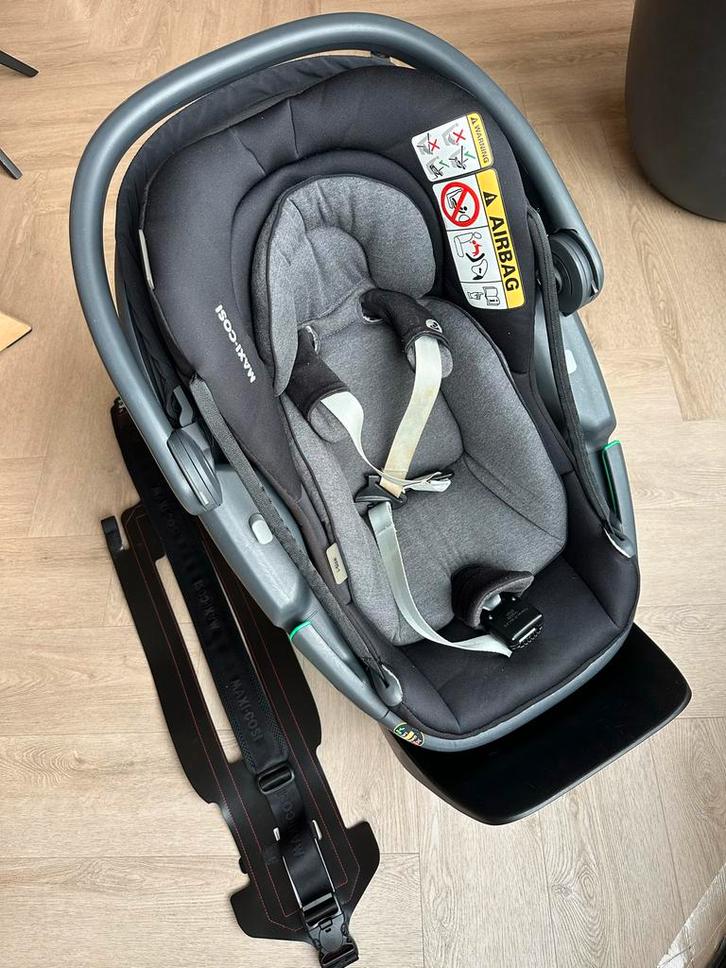 Maxi Cosi Coral 360 incl base & strap, Kinderen en Baby's, Autostoeltjes, Gebruikt, Maxi-Cosi, 0 t/m 13 kg, Isofix, Zijbescherming