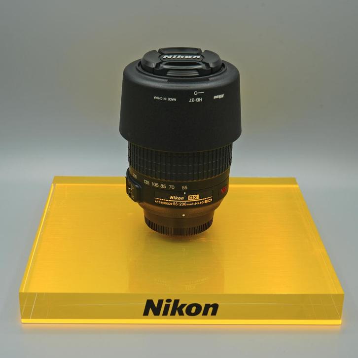 Nikon AF-S 55-200mm VR incl. zonnekap, Audio, Tv en Foto, Fotografie | Lenzen en Objectieven, Zo goed als nieuw, Telelens, Zoom