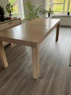 Eetkamertafel - 90 x 200 cm, gratis af te halen, Huis en Inrichting, Tafels | Eettafels, Ophalen, Gebruikt, Eikenhout, 50 tot 100 cm